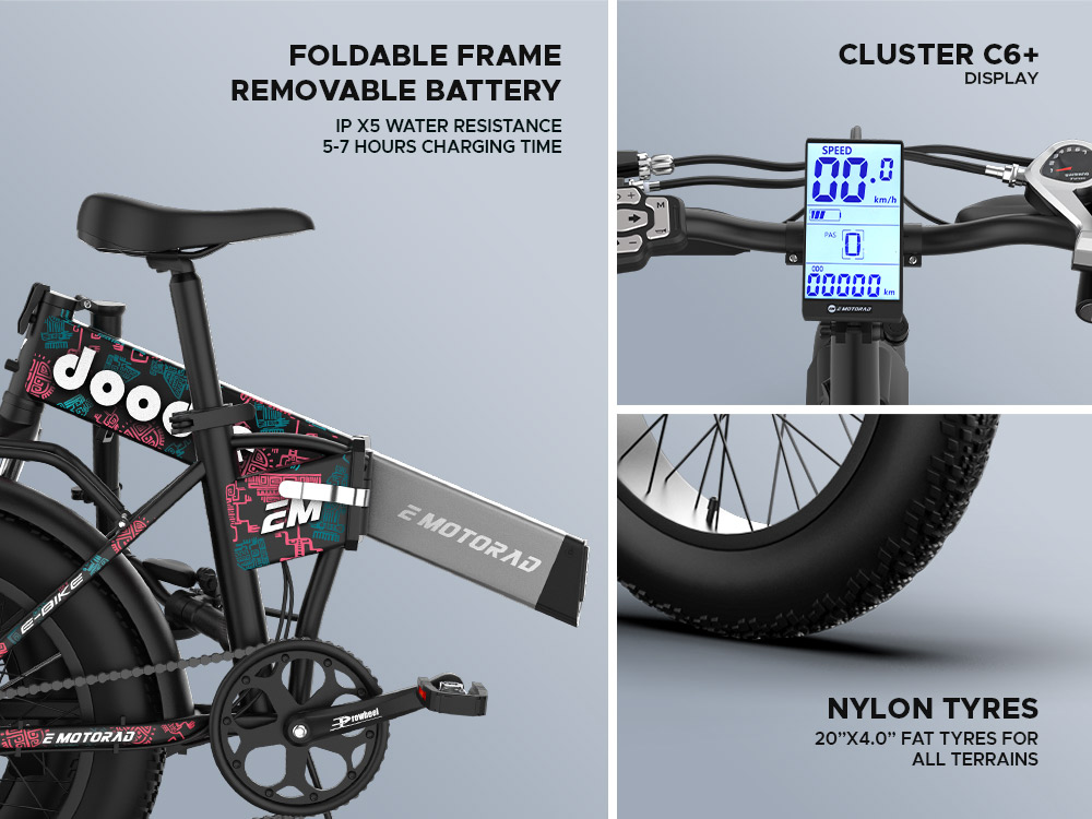EMotorad Doodle Pro, Best Electric Cycle for City Commute